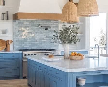 Kitchen remodel with custom cabinetry and a large island